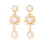 Pearl flower earrings by Carousel Jewels